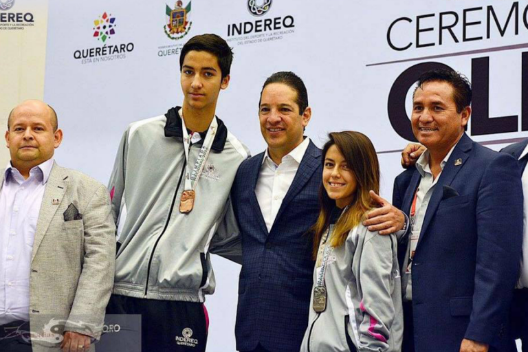 El gobernador se congratuló de tener la sede deportiva en Querétaro. Foto: Especial
