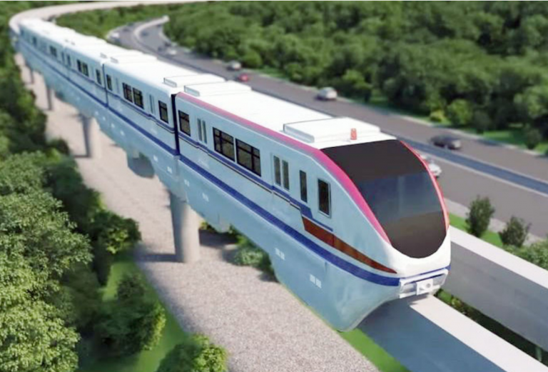 El monorriel podría ser la alternativa mas viable al transporte público. Foto: Especial