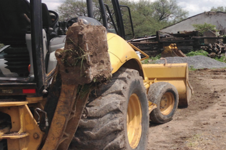 6 casas fueron derribadas el pasado lunes. Foto: Especial