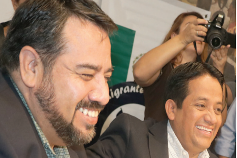 Firman convenio para protección a migrantes. Foto: Especial