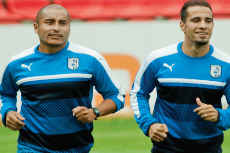 Se concentran en no caer en el descenso. Foto: Especial