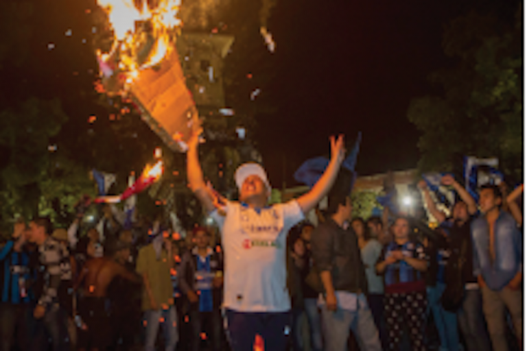 Detenidos aficionados por diversas faltas. Foto: Especial