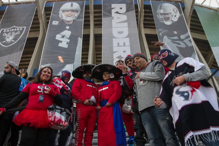 TODO LISTO PARA EL RAIDERS EN CONTRA DE TEXANOS