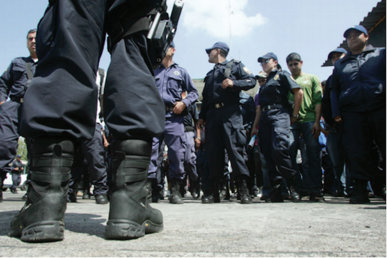 Actualmente 360 elementos forman la policía municipal. Foto: Especial