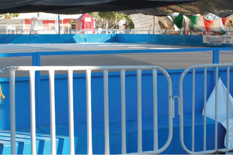 Se derrite pista de la alameda. Foto: Especial