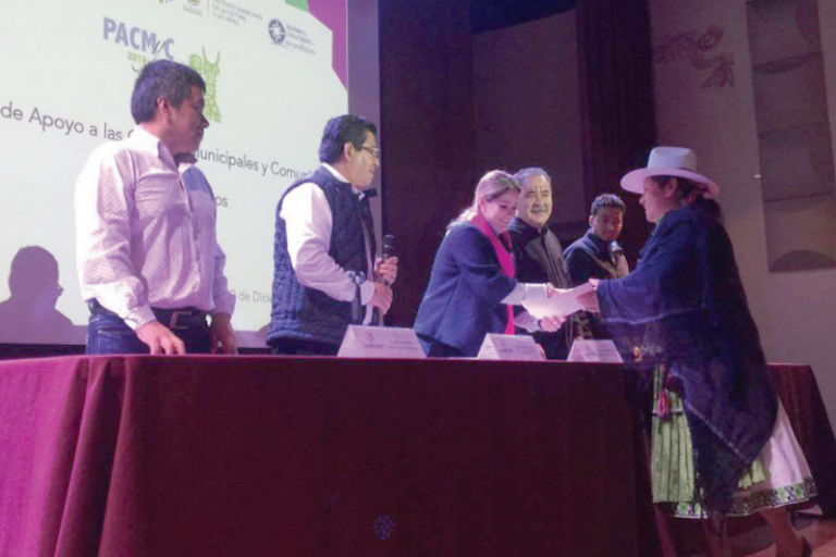 Entregan apoyos para difundir la cultura. Foto: Especial