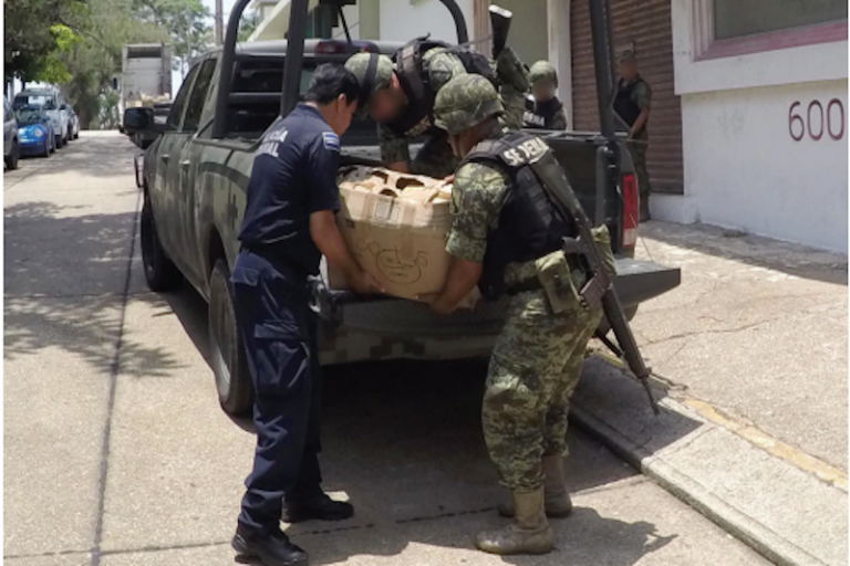 Se reportó que la carga estaba en un trailer en la carretera a San Luis Potosí. Foto: Especial