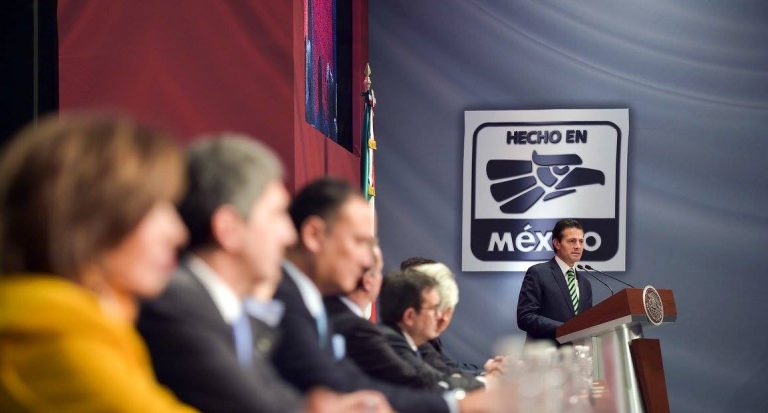 Relanzamiento Hecho en México. Foto: Presidencia