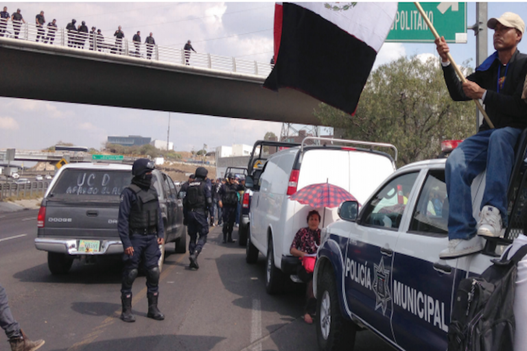 Integrantes de la UCD se manifestaron durante cuatro horas. Foto: Especial