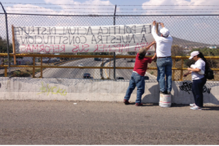 Realizan manifestaciones en el marcos de la celebración del Centenario. Foto: Especial