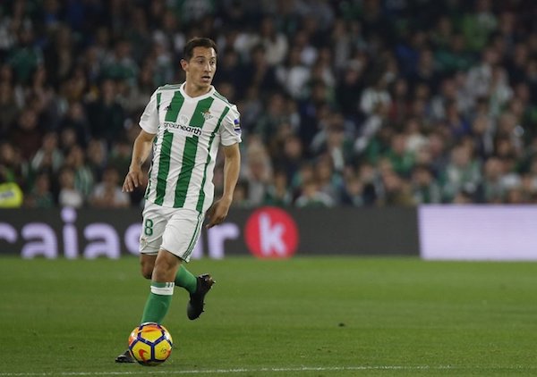 Andrés Guardado. Foto: Twitter/@RealBetis
