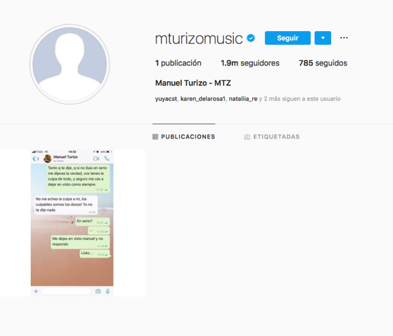 Foto: Instagram @mturizomusic