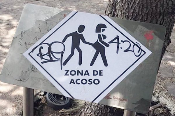 “Zona de acoso”. Foto: Irán Hernández