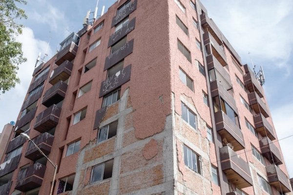 Edificio dañado. Foto: Cuartoscuro