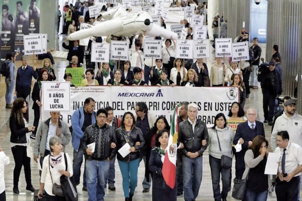 Exempleados. Foto: Cuartoscuro Foto: Liliana Betancourt