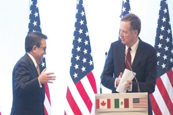 Guajardo y Lighthizer. Foto: Cuartoscuro