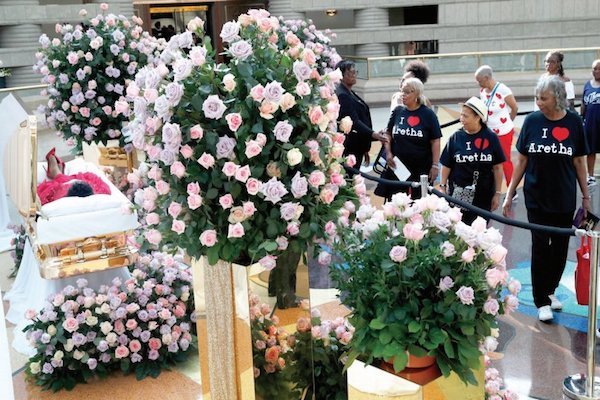 Funeral de Aretha Franklin. Foto: AP