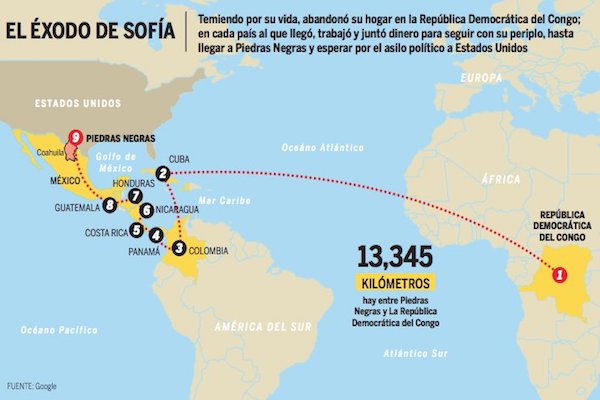 Ruta. Gráfico: Rodolfo Gómez