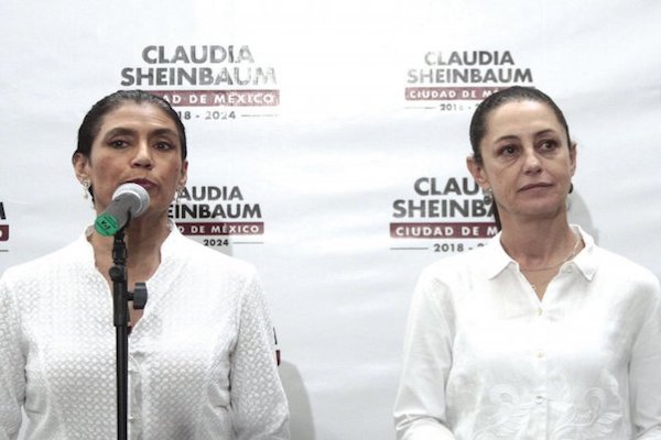 Sheinbaum y Olivia López. Foto: Alejandro Meza