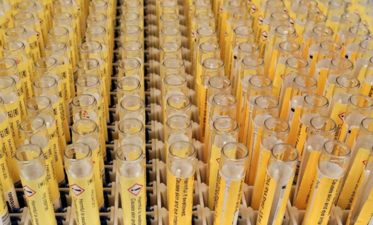 LYNXNPEG7C0ZT.jpg,Test PCR en un laboratorio en la Universidad de Lieja. 12 agosto de  2020. REUTERS/Yves Herman; Crédito: YVES HERMAN, Reuters