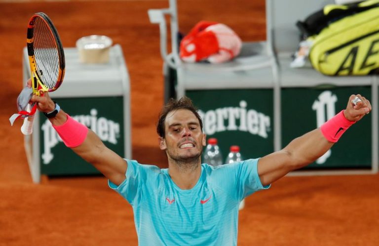 LYNXMPEG960HR.jpg,El español Rafael Nadal celebra la victoria sobre el italiano Jannik Sinner en el Abierto de Francia - Roland Garros, París, Francia - 6 de octubre de 2020 REUTERS/Gonzalo Fuentes; Crédito: GONZALO FUENTES, Reuters