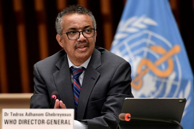 LYNXMPEG9I1H5.jpg,Foto de archivo del director general de la Organización Mundial de la Salud, Tedros Adhanom Ghebreyesus, en una rueda de prensa en Ginebra. 
Jul 3, 2020. Fabrice Coffrini/Pool via REUTERS ; Crédito: POOL New, Reuters