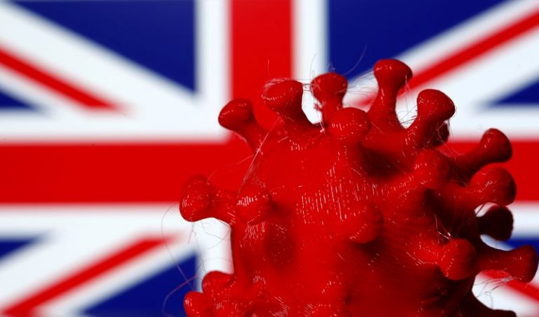 LYNXMPEG9J0Y3.jpg,Imagen de archivo de una impresión 3D de un modelo de coronavirus frente a una bandera británica para una imagen ilustrativa tomada el 25 de marzo, 2020. REUTERS/Dado Ruvic/Ilustración/Archivo; Crédito: DADO RUVIC, Reuters
