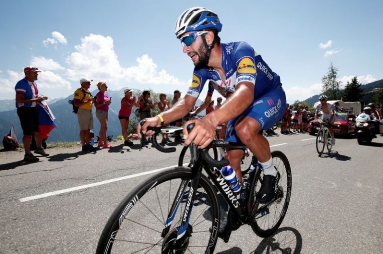 LYNXMPEG9K15V.jpg,Imagen de archivo del ciclista colombiano Fernando Gaviria del equipo Quick-Step Floors durante la etapa 11 del Tour de Francia, un tramo de 108,5 kilómetros desde Albertville a La Rosiere Espace San Bernardo, en Francia. 18 de julio, 2018. REUTERS/Benoit Tessier/Archivo; Crédito: BENOIT TESSIER, Reuters
