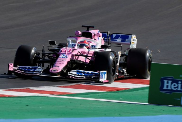 LYNXMPEG9M1DR.jpg, F1 - Gran Premio de Portugal - Circuito Internacional del Algarve, Portimao, Portugal. 23 de octubre de 2020. Sergio Pérez de Racing Point durante la práctica. Jorge Guerrero/Pool vía REUTERS; Crédito: POOL New, Reuters
