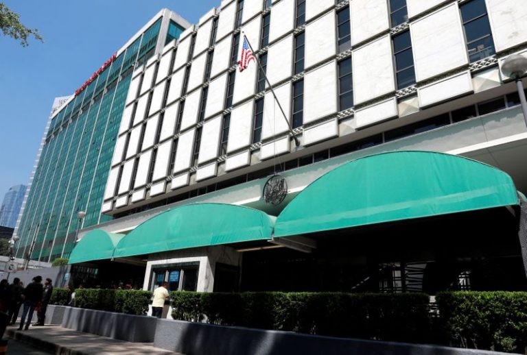 LYNXMPEG9T01A.jpg,Imagen de archivo de la embajada de Estados Unidos en Ciudad de México. 17 de marzo de 2020. REUTERS / Henry Romero; Crédito: Henry Romero, Reuters