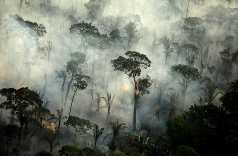 LYNXMPEGA015Y.jpg,FOTO DE ARCHIVO: Oleadas de humo durante un incendio en una zona de la selva amazónica cerca de Porto Velho, Estado de Rondonia, Brasil, 10 de septiembre de 2019. REUTERS/Bruno Kelly; Crédito: Bruno Kelly, Reuters