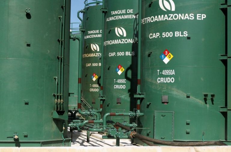 LYNXMPEGA118W.jpg,Foto de archivo del logo de Petroamazonas en un centro de almacenamiento de la compañía en Tiputini, Ecuador. 
Oct 19, 2017. REUTERS/Daniel Tapia; Crédito: STRINGER, Reuters