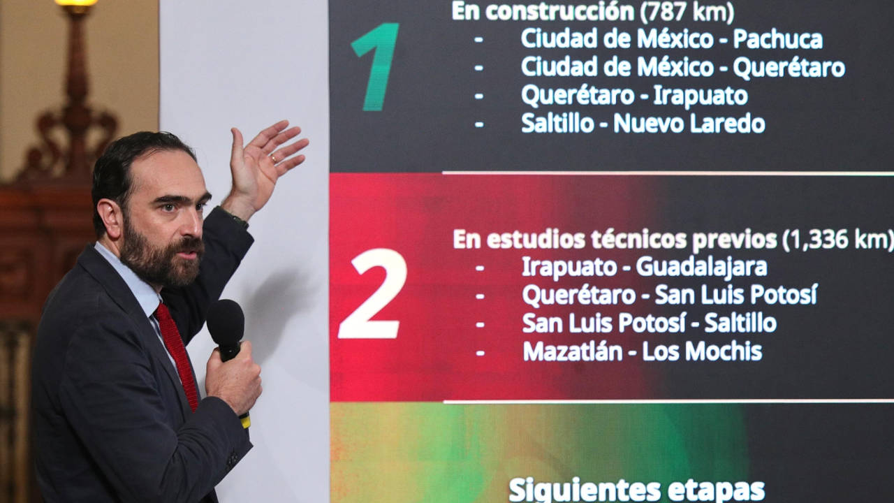 Construcción del tren México - Querétaro